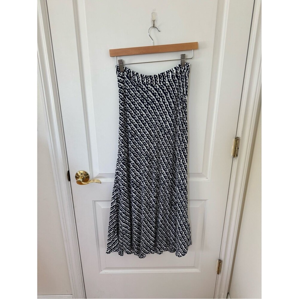 Boden Patterned Bias-Cut Midi Skirt Size 2